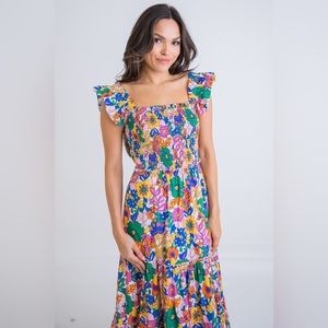 KARLIE CLOTHES
Vintage Floral Smock Maxi Dress Large